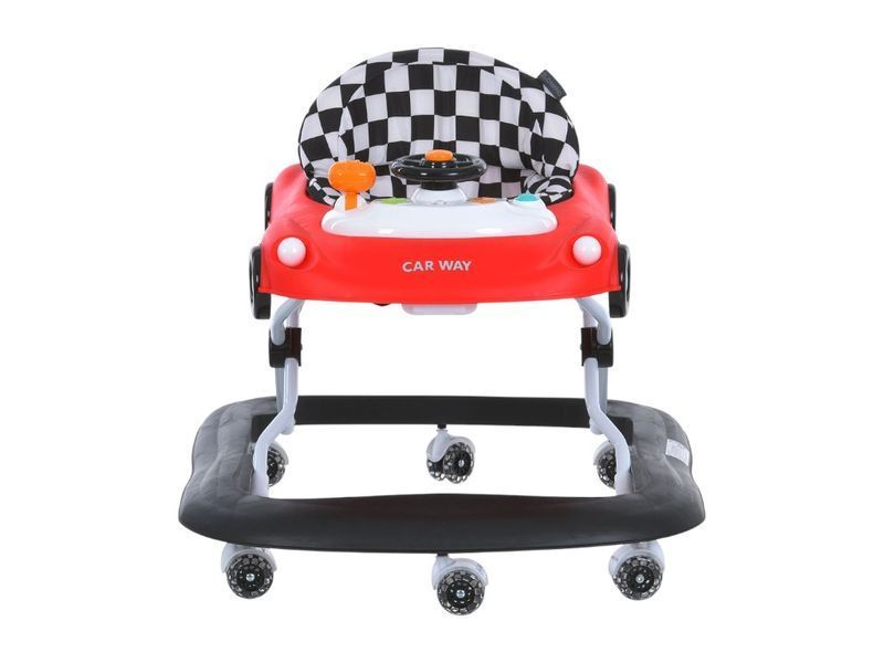 Ходунки El Camino ME 1216 CAR WAY Red-Black, музыка, стопор, 8 колес, El Camino bab-375155 фото