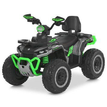 Детский квадроцикл M 6276EBLR-5 Bambi Racer зеленый, 4 мотора по 35W, EVA, кожа, Bluetooth, MP3, USB mp-329935 фото