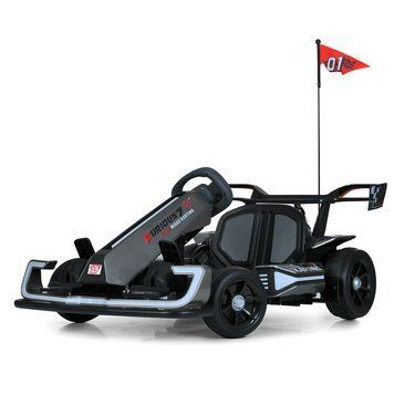 Электрокарта M 6148EBLS-11(24V) 1шт 2мотори150W, 1акум24V14AH, EVA, BLUETOOTH, світло, фарб.сірий mp-313039 фото