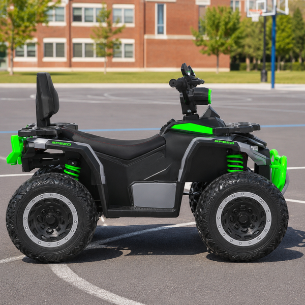 Детский квадроцикл M 6276EBLR-5 Bambi Racer зеленый, 4 мотора по 35W, EVA, кожа, Bluetooth, MP3, USB mp-329935 фото