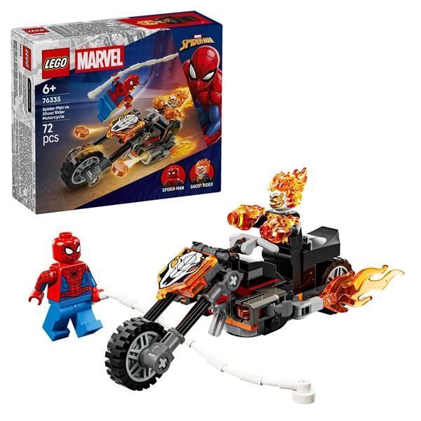 Конструктор LEGO Super Heroes Marvel Людина-павук vs Примарний вершник на мотоциклі 72 Деталі afk-186602 фото