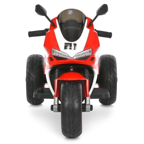 Детский мотоцикл Ducati M 6264EL-3 красный, 2 мотора по 35W, EVA, кожа, Bluetooth, MP3 mp-330433 фото