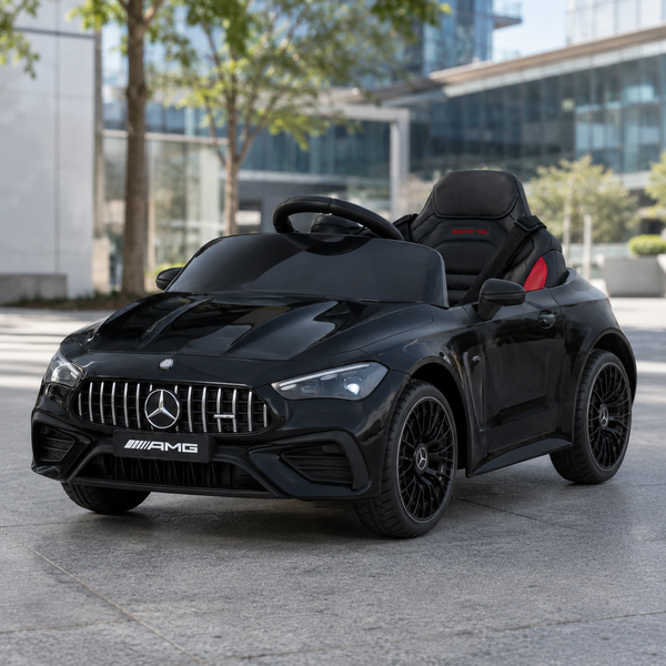Детский электромобиль Mercedes-AMG CLE 53 Cabriolet M 6292EBLR-2, 4 мотора по 25W, EVA, кожа, Bluetooth, черный mp-330359 фото