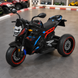Детский мотоцикл BMW S1000R M 6142EL-2 черный, 2 мотора по 25W, EVA, кожа, Bluetooth, MP3 mp-313191 фото 2