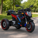 Детский мотоцикл BMW S1000R M 6142EL-2 черный, 2 мотора по 25W, EVA, кожа, Bluetooth, MP3 mp-313191 фото 4