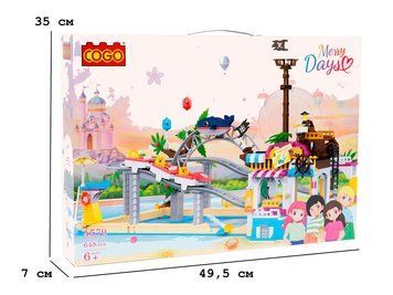 Конструктор Девочки, Американские горки, 648 элементов, COGO 4579 bab-355152 фото