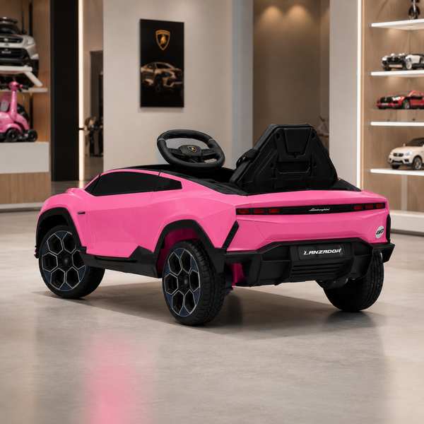 Дитячий електромобіль Lamborghini Lanzador Concept M 6293EBLR-8 рожевий, 4 мотори по 25W, EVA, шкіра, MP3, USB, Bluetooth mp-330362 фото