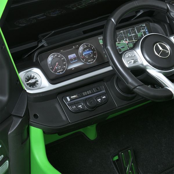 Дитячий електромобіль Джип M 5880 EBLRS-5 (24V) Mercedes Гелендваген, двомісний, зелений mp-299020 фото