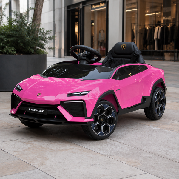 Дитячий електромобіль Lamborghini Lanzador Concept M 6293EBLR-8 рожевий, 4 мотори по 25W, EVA, шкіра, MP3, USB, Bluetooth mp-330362 фото