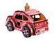 Дерев&rsquo;яний 3D конструктор ігровий автомобіль TURBO PRINCESS, 12 см, обертові колеса, PuzzleOk 00969 bab-383070 фото 6
