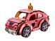 Дерев&rsquo;яний 3D конструктор ігровий автомобіль TURBO PRINCESS, 12 см, обертові колеса, PuzzleOk 00969 bab-383070 фото 1