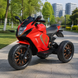 Дитячий мотоцикл Kawasaki Ninja M 5050ELR-3 на радіокеруванні, червоний, 2 мотори по 25W, EVA, шкіра, MP3, USB, світло та музика mp-337108 фото 1