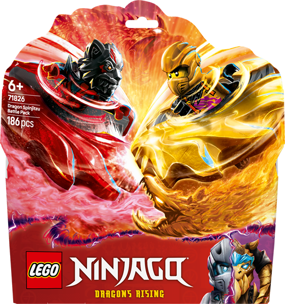 Конструктор LEGO NINJAGO Боевой набор дракона Спин-джитсу 186 деталей afk-100875 фото
