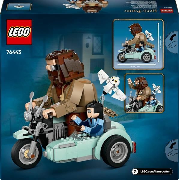 Конструктор LEGO Harry Potter Поїздка Геґріда й Гаррі на мотоциклі 617 деталей afk-100905 фото