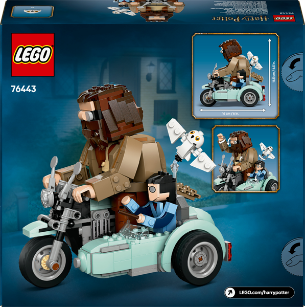 Конструктор LEGO Harry Potter Поїздка Геґріда й Гаррі на мотоциклі 617 деталей afk-100905 фото
