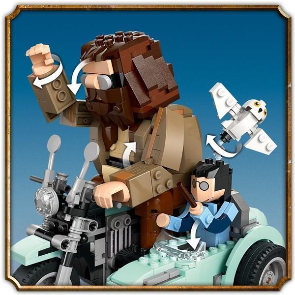 Конструктор LEGO Harry Potter Поїздка Геґріда й Гаррі на мотоциклі 617 деталей afk-100905 фото