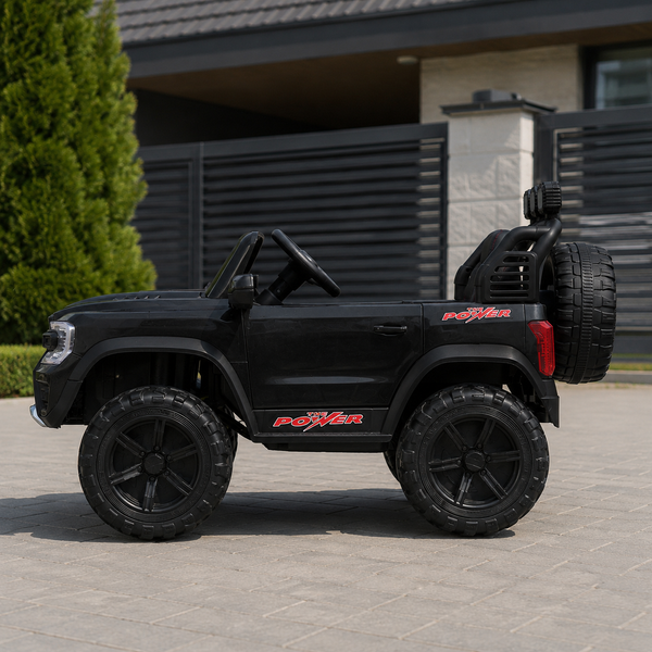 Детский электромобиль Джип Ford Ranger Raptor Bambi M 5829 EBLRS-2, черный, 4 мотора по 35W, EVA, кожа, MP3, Bluetooth mp-299994 фото