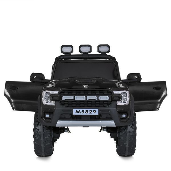 Детский электромобиль Джип Ford Ranger Raptor Bambi M 5829 EBLRS-2, черный, 4 мотора по 35W, EVA, кожа, MP3, Bluetooth mp-299994 фото
