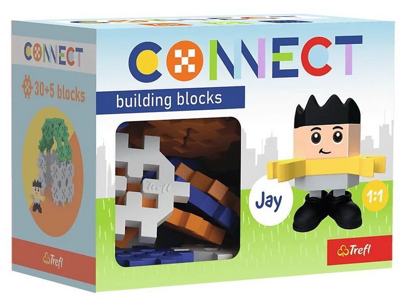 Конструктор Trefl Connect з ігровою фігуркою Jay, 35 елементів 62006 bab-396120 фото