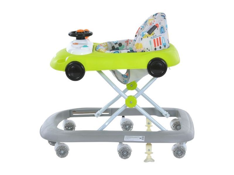 Ходунки El Camino ME 1216 CAR WAY Green-Gray, музыка, стопор, 8 колес, El Camino bab-375154 фото