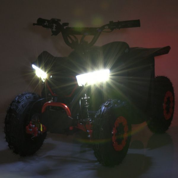 Квадроцикл HB-FFG1000-2-3 мотор 1000W, 3акум 12V/12AH, 25км/год, до 45кг, світло, чорно-червоний mp-338119 фото