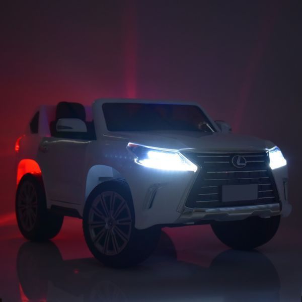 Машина M 3906(MP4)EBLR-1 на радиоуправлении2,4G,4мотора35W,12V14Ah PRO,колEVA,USB,SD,MP4,кож.сид,5точ.рем,бел mp-278217 фото