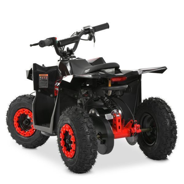 Квадроцикл HB-FFG1000-2-3 мотор 1000W, 3акум 12V/12AH, 25км/год, до 45кг, світло, чорно-червоний mp-338119 фото