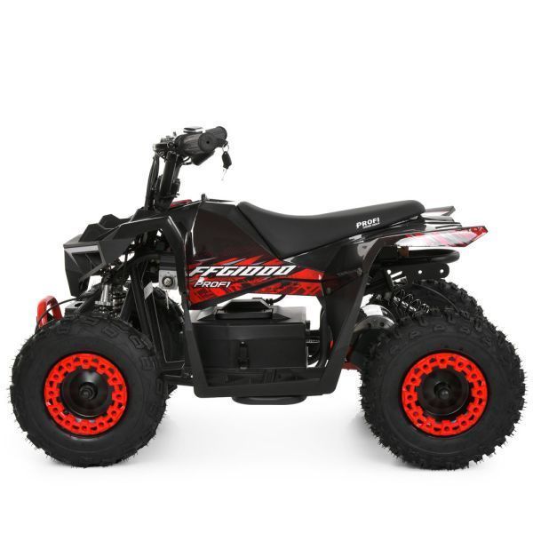 Квадроцикл HB-FFG1000-2-3 мотор 1000W, 3акум 12V/12AH, 25км/год, до 45кг, світло, чорно-червоний mp-338119 фото