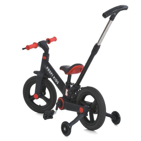Велосипед-трансформер PROFI KIDS 12 д. MB 1021-1 3в1, 2 колеса,гума (антипрокол), стал.рама, кермо,чорний, нейлон.вилка, обід РР, ексцентрик сид, бат.ручка, складний mp-303305 фото