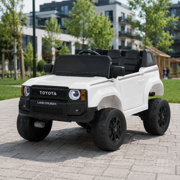 Джип 2155EBLR-1(24V) 1шт на радіокеруванні, 2*25W/2*35W, 1*24V5AH, EVA, шкіра, білий mp-309284 фото