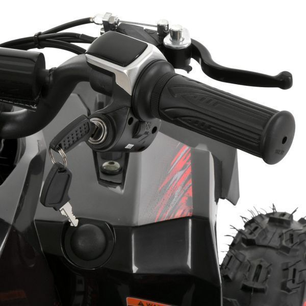 Квадроцикл HB-FFG1000-2-3 мотор 1000W, 3акум 12V/12AH, 25км/год, до 45кг, світло, чорно-червоний mp-338119 фото