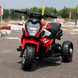 Дитячий мотоцикл BMW S1000R M 6262EL-3, 2 мотори по 25W, EVA, шкіра, Bluetooth, USB, TF, червоний mp-331257 фото 3