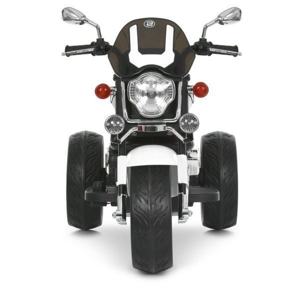 Мотоцикл M 6263EL-1 1*12V7AH, 2*25W, BLUETOOTH, USB, TF, EVA, музика, світло, шкіра, білий mp-330728 фото
