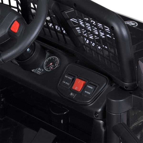 Джип M 5991EBLR-2 24V 1шт 2, 4G, 1аккум24V5AH, 4мотора50W, BLUETOOTH, USB, TF, EVA, музика, світло, шкіра, чорний mp-305699 фото