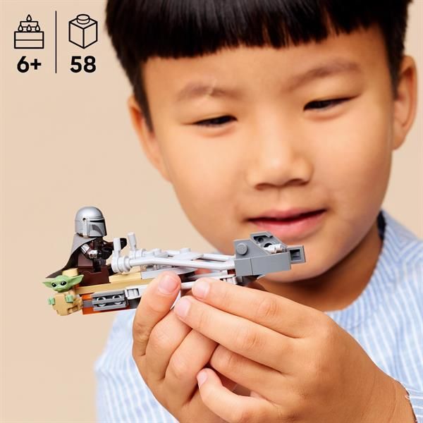 Конструктор LEGO Star Wars TM Швидкісний мотоцикл Мандалорця й Ґроґу 58 Деталей 75436 afk-186593 фото