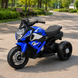 Детский мотоцикл BMW S1000R M 6262EL-4, 2 мотора по 25W, EVA, кожа, Bluetooth, USB, TF, синий mp-331258 фото 1