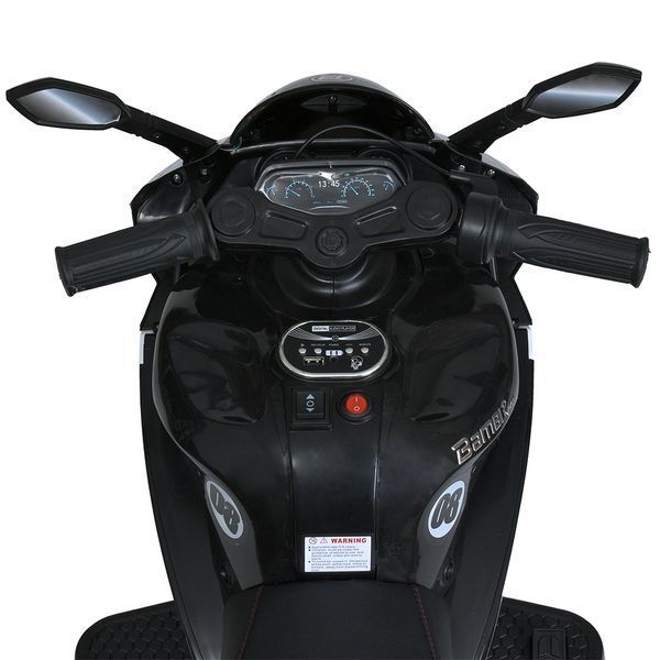 Мотоцикл M 4053EL-2 2мотор25W, 2акум6V5AH, MP3, USB, TF, EVA, руч.газа, музыка, свет, чорний mp-305768 фото