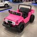 Детский электромобиль Джип Toyota Land Cruiser Pickup M 6308EBLR-8, 2 мотора по 35W, EVA, экокожа, MP3, USB, Bluetooth, розовый mp-337123 фото 1