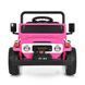 Детский электромобиль Джип Toyota Land Cruiser Pickup M 6308EBLR-8, 2 мотора по 35W, EVA, экокожа, MP3, USB, Bluetooth, розовый mp-337123 фото 2