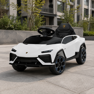 Дитячий електромобіль Lamborghini Lanzador Concept M 6293EBLR-1 білий, 4 мотори по 25W, EVA, шкіра, MP3, USB, Bluetooth mp-330360 фото