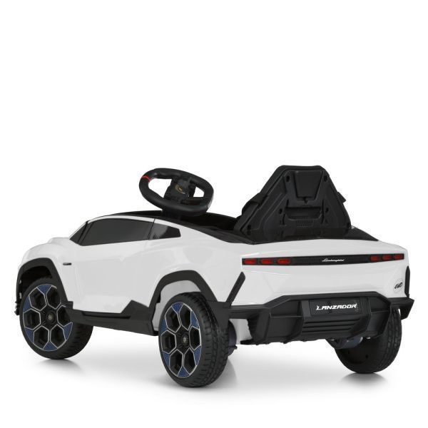 Дитячий електромобіль Lamborghini Lanzador Concept M 6293EBLR-1 білий, 4 мотори по 25W, EVA, шкіра, MP3, USB, Bluetooth mp-330360 фото
