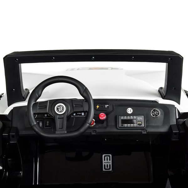 Детский электромобиль Джип Bambi M 4170 EBLR-1 (24V) Багги, двухместный, белый mp-225205 фото