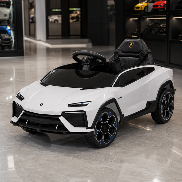 Дитячий електромобіль Lamborghini Lanzador Concept M 6293EBLR-1 білий, 4 мотори по 25W, EVA, шкіра, MP3, USB, Bluetooth mp-330360 фото