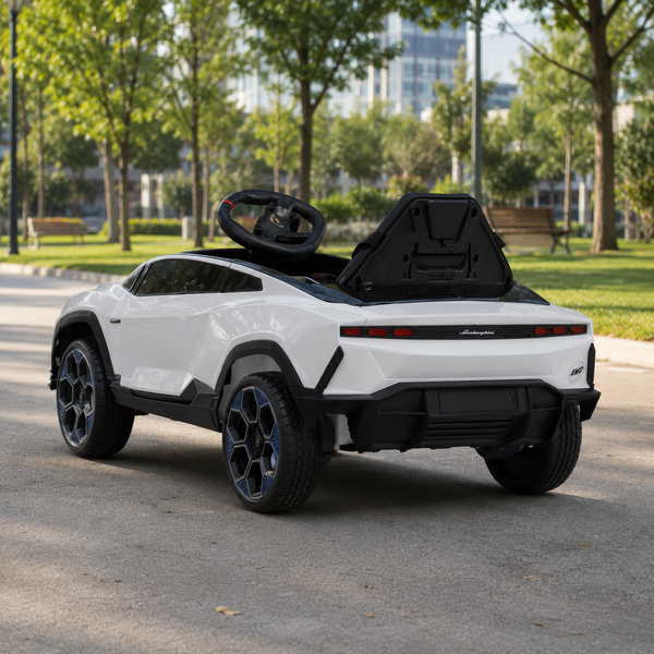 Дитячий електромобіль Lamborghini Lanzador Concept M 6293EBLR-1 білий, 4 мотори по 25W, EVA, шкіра, MP3, USB, Bluetooth mp-330360 фото
