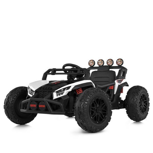 Багги M 6073EBLR-1 2, 4G на радиоуправлении, 2*12V7AH, 4*35W, USB, BLUETOOTH, EVA, музыка, свет, кожа, белый mp-308885 фото