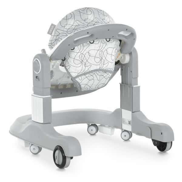Ходунки ME 1200 URSA Gray 2в1 муз., пушер, колеса 6шт, свет, в кор, серый mp-330632 фото