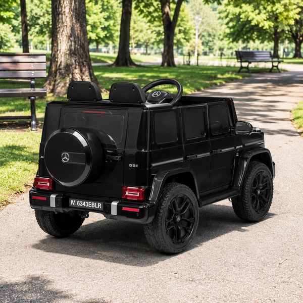 Джип дитячий електромобіль Mercedes-AMG G 63 / G-Class Гелендваген M 6343EBLR-2, 4 мотори по 35W, EVA, екошкіра, MP3/USB/TF/Bluetooth, чорний mp-346375 фото