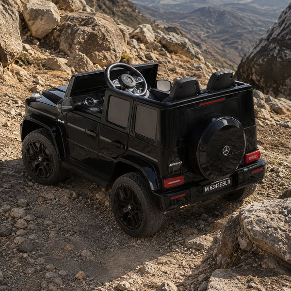 Джип дитячий електромобіль Mercedes-AMG G 63 / G-Class Гелендваген M 6343EBLR-2, 4 мотори по 35W, EVA, екошкіра, MP3/USB/TF/Bluetooth, чорний mp-346375 фото