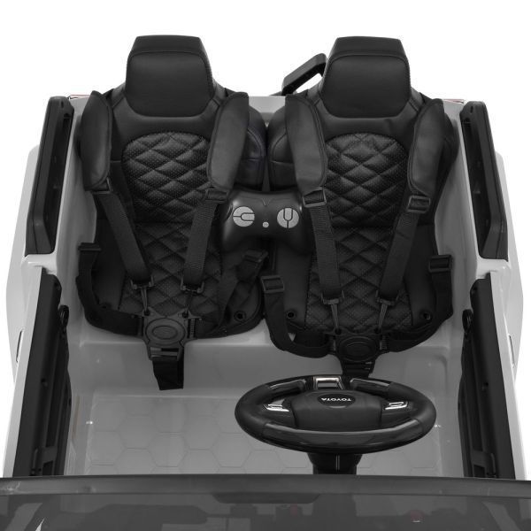 Детский электромобиль Джип Toyota Land Cruiser M 6296EBLR-11 двухместный, 4 мотора по 45W, EVA, кожа, MP3, Bluetooth, серый mp-331612 фото