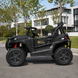 Двомісний дитячий електромобіль Джип M 6368EBLR-2 багі UTV Racing 4x4 чорний, 4 мотори по 200W, MP3, Bluetooth, EVA, екошкіра mp-345378 фото 3